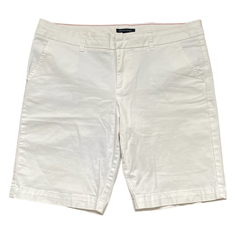 Tommy Hilfiger Bermuda White Classic Long Summer Spring Shorts (size 10)